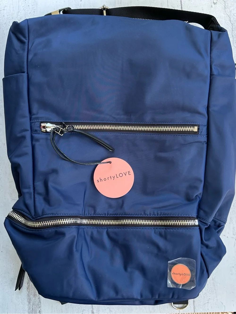 shortyLove • boxer - large backpack navy NWT